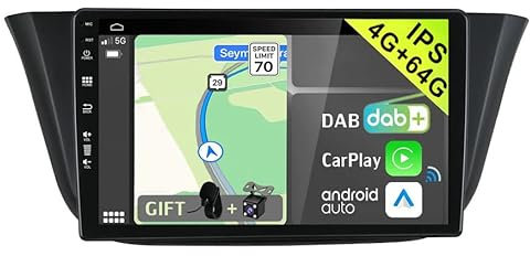 YUNTX [DAB-4G+64G] Android 13 Autoradio für FIAT Iveco Daily VI (2014-2021)-[Integriertes DAB+/CarPlay/Android Auto/DSP/GPS]-9” IPS 2.5D Touch-Screen-MIC+Kamera-USB/MirrorLink/Bluetooth 5.0