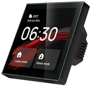 Extralink Smart Life Control Panel, Smart Home Panel, WiFi Smart Schalter, Bluetooth, Zigbee, Smarthome Thermostat, Alexa Sprachsystem, Tuya App, 256 MB RAM, 4-Kern-Prozessor, Smart Display Wand