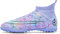 Hmhnsya Zapatos De Fútbol De Entrenamiento Profesional para Hombre, Zapatos De Fútbol De Tobillo Alto para Juegos En Interiores Y Exteriores, Zapatillas Unisex para Niños (34,G1004)