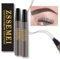 Penna per sopracciglia impermeabile - Matita per sopracciglia con microblading, durata 24 ore, crea un aspetto naturale (Black Brown - 2 PCS)