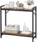 Livofloral Narrow Console Table, Small Entryway Table with 2 Support Bar, Thin Sofa Tables, Small Couch Table, Side Tables for Living Room, Hallway, Bedroom, Rustic Brown