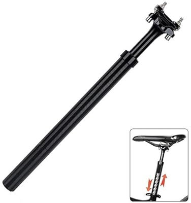 27.2/28.6/30.0/30.4/30.8/31.6/33.9mm Sattelstütze,Gefederte Fahrradsattelstütze,MTB Rennrad Sattelstütze,Aluminium Ersatz Spring Federsattelstütze E-Bike,MTB,Trekking Citybike ( Size : 30.4*400mm )