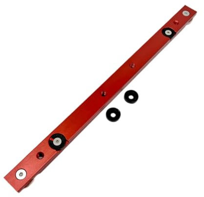 Simpls 300 mm Holzbearbeitung, Aluminiumlegierung, Gehrungsschiene, T-Schiene, T-Nut, Tischkreissäge, Oberfräse, Gehrungslehre, Stange, DIY-Werkzeug, Rot, Einfach zu Bedienen