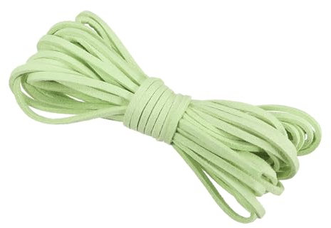 PATIKIL 5.5 Yards x 3mm Faux Suede Leather Cord, Leather Lace String for Bracelet Necklace Beading Making DIY Crafts, Mint Green