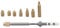 Heat Set Insert Tips, TS100 TS101 Soldering Iron Tips with M2 M2.5 M3 M4 M5 M6 M7 M8 Heat Set Insert Tips for 3D Printer Accessories, Soldering Iron Heat Set Insert Tool