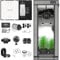 Aygrochy Advanced Grow System Pflanzen Set mit Central Integrated Controller. Automatischer Belüftung Zirkulationsplan, Vollspektrum-LED-Wachstumslampe 100W EVO, 60 x 60 x 160 cm große Wachstumsbox.