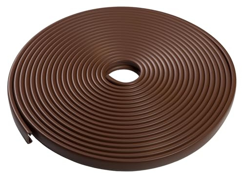Quest Handlauf PVC 40x8 mm flexibel, rutschfest - Braun, 15 m | Geländerprofil für Treppen, Balkone & Terrassen, sicherer Griff, witterungsbeständig, leicht zu montieren, innen & außen