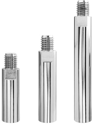 Bestgle 3pcs M5/8-11 Thread Extension Connecting Rod for Angle Grinder, M14 Rotary Extension Shaft Connector Adaptor Polishing Accessories 80/100/140mm