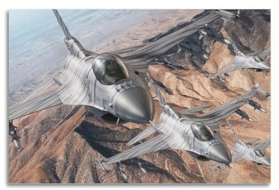 UNSGA Poster F-16 Jet Fighter Kampffalke, dekoratives Gemälde, Leinwand, Wandposter und Kunstdruck, moderne Familienschlafzimmer-Dekoration, Poster, 30 x 45 cm