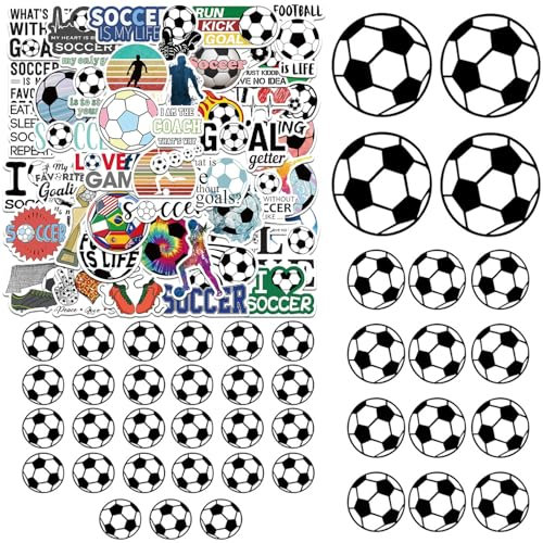 43 Pieces Football Wall Stickers, 50 Football Graffiti Stickers, Boys Bedroom Football Wall Stickers, Decorative Stickers, Football Glass Window Stickers