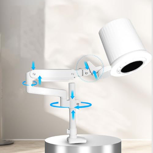 LED Light Nail Dust Collector, Top Suction Type Nail Dust Extractor, 5 Brightness, Desktop Mounted Nail Dust Machine, for Nail Tech, Nail Salon, Art Polishing