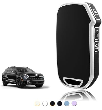 TOOMUME Schlüsselhülle TPU, Autoschlüssel Hülle Passt für Kia Sportage Ceed XCeed Proceed Sorento Tonic NIRO Rio Stinger Seltos Soul K3 K5 K8, Schlüsselcover Schutz Schlüsselgehäuse - Smart Key