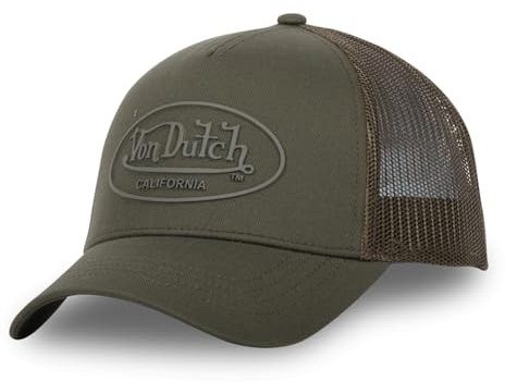 Von Dutch Kappe für Damen und Herren, Trucker-Kappe, verstellbar, kaki, Einheitsgröße