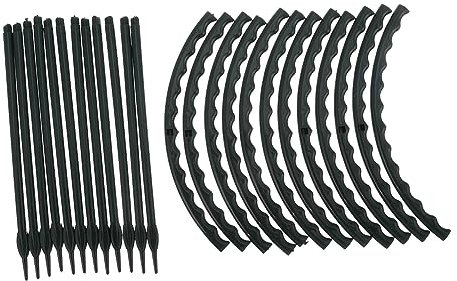 Gogogmee 2 Set Staffa Rampicante per Piante da Giardino Fioriere da Palo di Sostegno della Pianta Portavaso per Piante Grasse Traliccio da Giardino Venni Green Plastica