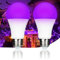 LIAISIMI 9W UV Black Light Bulbs,Purple Lighting,E27 Black Night Light Bulb 395nm Black Light for Body Paint, Children's Birthday, Halloween, Party, Disco Club for Clubs, Parties (2, white)