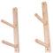 FytStycale 2X Holz Halterung für Matte mit Haken und Organizer für Trainingszubehör, 2-stufig