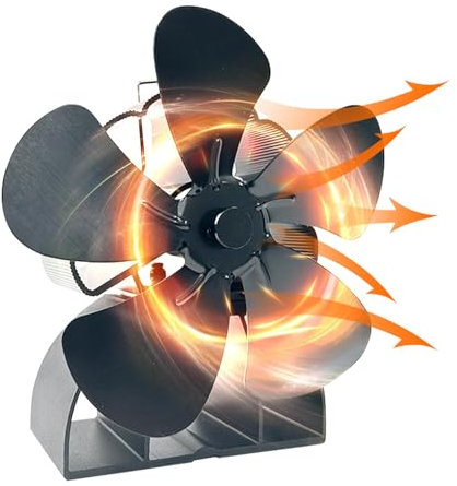 Nuytghr Fireplace Fan For Large Rooms, Silent Fireplace Fan, Eco-Friendly Fireplace Fan, Powerful Fireplace Fan, Compact Fireplace Fan, Portable Fireplace Fan, Remote Control Fireplace Fan