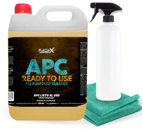 FULLCARX APC Gebrauchsfertig 5L Allzweckreiniger Auto, Mehrzweck Reiniger, für jede Oberfläche geeignet Karosserie Felgen Innenraum Polster, Autopflege Reinigung Detailing Professionelles Produkt