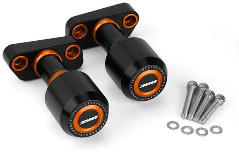 Modeer Motorrad Sturzpads Kompatibel mit DUKE 390 2024 2025 Rahmen Slider Sturzschutz Produkt Aufwertung duke 390 390duke zubehör (390-orange)