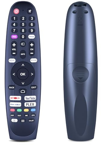 TCNOUMT Telecomando di ricambio per JTC TELESYSTEM Diamant AKAI QLIVE Allview edenwood grunkel TV 24HV10T3 43FV10T1 Q32H231 Q43US231