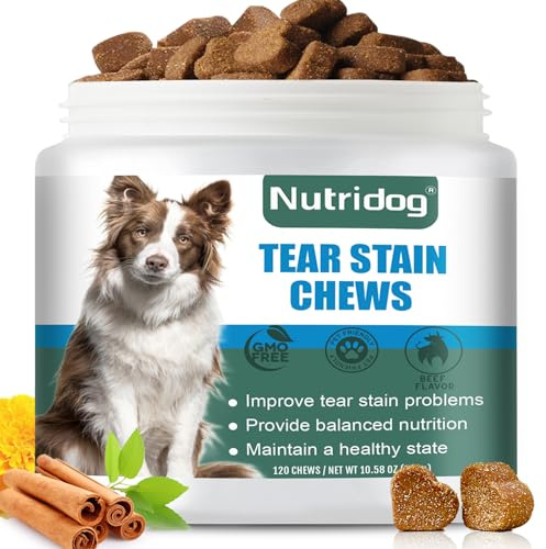 Nutridog Tear Stain Chews for Dogs - Dog Tear Stain Remover