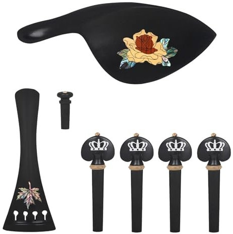Kit Accessoires Pour Violon Accessoires Pour Violon Clou De Queue De Planche À Cordes En Ébène(Rose)