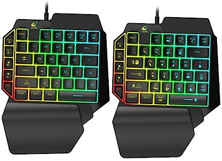 Hemobllo 1pièce Clavier Mécanique De à Main Clavier Compact Et Rétroéclairé pour Utilisation à Et Gaming