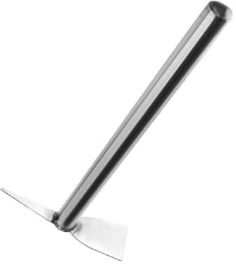 Steel Garden Hoe Weeding Tool Agricultural Soil Excavation Vegetable Pickaxe Multipurpose Planting Hand Tool Garden 15 seeding Planting fork mattock Tool, manual Camping Camping transplanting