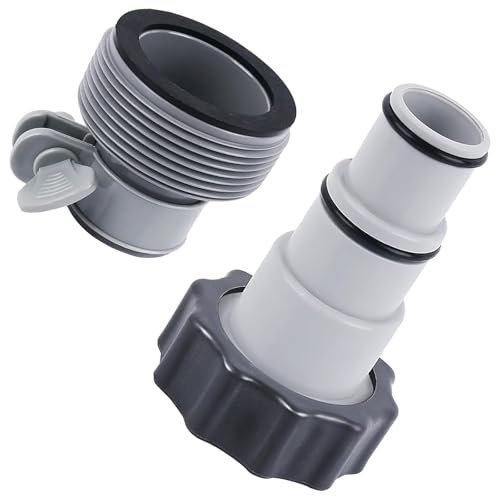 CHONGQILAO Adattatore per Tubo per Piscina, 2 Pezzi Adattatore Piscina 32 38, Adattatore Tubo Piscina 38 32, Connettori per Tubi per Piscina, Adattatore per Tubo da Piscina Ø 32 e 38 mm