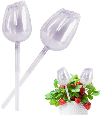 Self Watering Globes - Glass Watering Bulbs for Plants and Flowers | Decorative Planter Insert Stakes for Indoor Outdoor Use Slow Release Watering for Plan