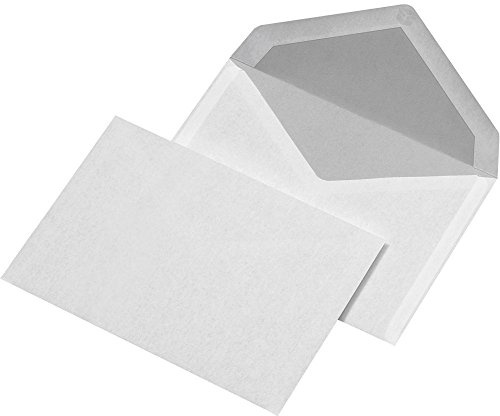 MAILmedia 211260 Briefumschläge C6 naáklebend, ohne Fenster, weiß
