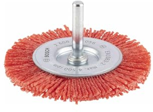 Bosch 1x PRO Multi Material clean Scheibenbürste, gerader Schaft, 75 x 1 mm | für Stahl, Nichteisenmetalle, Ø 75 mm, Professional Zubehör Bohrmaschine, Schrauber, Schlagbohrer