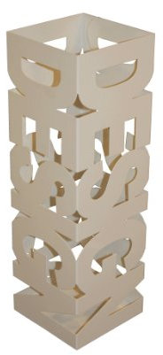 Schirmständer Metall, weiss B/H/T 16 x 48 x 16 cm