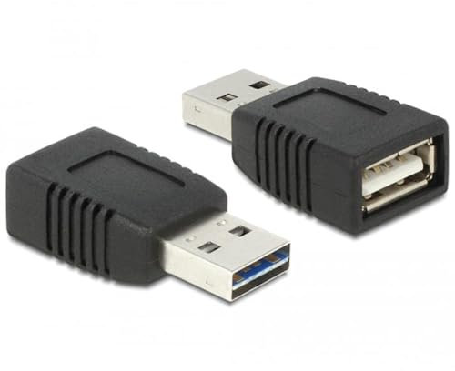 Adapter Easy-USB 2.0 A Stecker an USB 2.0 A Buchse, Delock [65520]