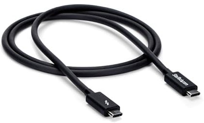 StarTech.com Câble Thunderbolt 3 (20 Gb/s) USB-C de 1 m - Compatible Thunderbolt, USB et DisplayPort - M/M (TBLT3MM1M)