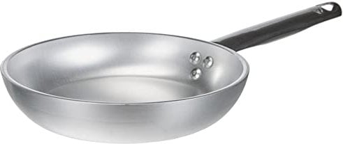 Pentole Agnelli Linea Alluminio 5 mm Padella Radiante con Un Manico Inox, Argento, 20 cm