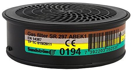 Sundström Gasfilter SR 297 Klasse ABEK1 Atemschutz vor organischen Gasen und Dämpfen inkl. Ammoniak