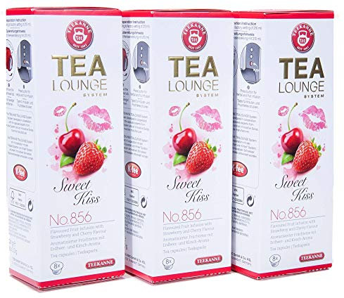 Teekanne Tealounge Kapseln Sweet Kiss No. 856 K-Fee 3er Pack (24 Kapseln)