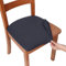 Homaxy Stretch Spandex Jacquard Esszimmerstuhl Sitzbezüge, herausnehmbarer waschbarer Anti-Staub Esszimmerstuhl Sitzkissen Hussen Bezug für Bürostuhl - 2er Set, Dunkles Grau