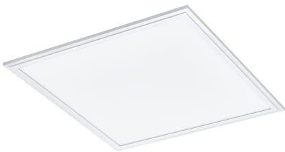 EGLO Deckenleuchte Salobrena 1, LED Panel aus Aluminium und Kunststoff, Deckenlampe in weiß, Deckenbeleuchtung neutralweiß, Küchenlampe 45 x 45 cm