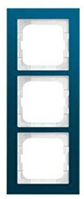 Busch-Jaeger 1723-228 Abdeckrahmen, 3-Fach, Busch-axcent Pur, Glas Ozean