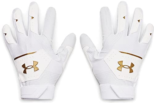 Under Armour Herren Clean Up 21 Handschuhe für kaltes Wetter, Weiß (101) / metallisch verblasstes Gold, XX-Large