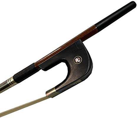 Violin 1 Pc 3/4 Hybrid Carbon Fiber Double Bass Bow Like Pernambuco German Style White Horse Hair