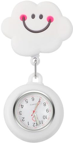 Montre Infirmiere pour Blouse, Montre de Broche,Montre à Gousset D'infirmière,Clip Rétractable et Personnalisable, Aiguilles Lumineuses,Étui en Silicone,Cadeau pour Les Médecins et Infirmières