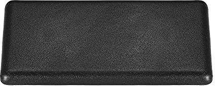 sourcing map 10 Stück Standard Kunststoff Rechteckig Aluminium Extrusion Endkappe Schwarz 20x40mm