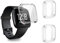 DULIPING 2 Stück Schutzhülle für Fitbit Versa 2 Hülle, Vollständige Abdeckung Weiche TPU Schutzfolie Kompatibel mit Fitbit Versa 2 Case, Transparent+Transparent