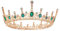 Grün Strass Krone, Krone Hochzeit Diadem, Krone Tiara Braut, Tiara Krone für Frauen, Verwendet bei Schönheitswettbewerben, Hochzeiten, Partys, Brautkopfbedeckungen