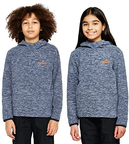 Peter Storm Kids' Marley Hoodie, Kid's Midweight Fleece Hoodie, Fleece Midlayer for Boys and Girls, Outdoors, Walking, Trekking and Hiking Clothing, Navy, Age 5-6