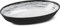 BRUNNER 0830067N.C3S Bol ovale en mélamine Stonetouch, Oval Servig Bowl Collection Grenade, couleur noir et blanc, sans BPA, résistant aux chocs, lavable au lave-vaisselle