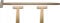 2X Set Spatenstiel Grabegabel Spatengabel Stiel Holzstiel T Griff 110cm Ø 36 Buche Holz